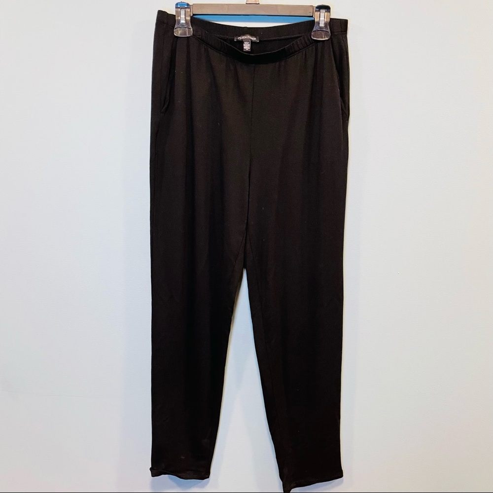 Eileen Fisher! Black super soft dress pants with elastic waistband size small